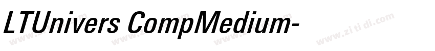 LTUnivers CompMedium字体转换